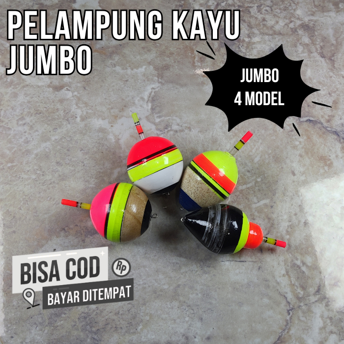 Pelampung Pancing Kayu Jumbo Besar Starlite | 4 Model (Pingpong, Tabung) Ringan Sensitif
