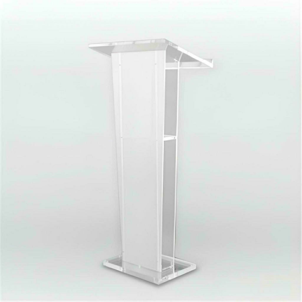 Podium type Akrilik Transparan size 100x40x30 CM Ketebalan 5MM / Meja Pidato Akrilik Minimalis / Mim
