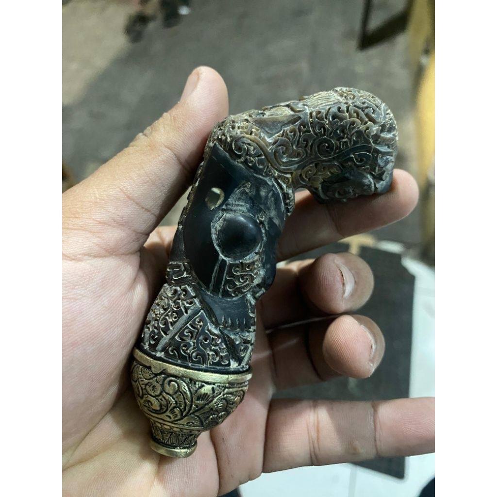 deder keris lamen motif Putra Satu deder keris Buto cirebon kuno lamen