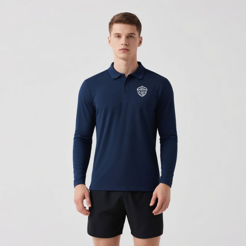 Madaha Polo shirt Dry Fit Kaos Kerah Lengan Panjang Jersey Olahraga UFC of victory