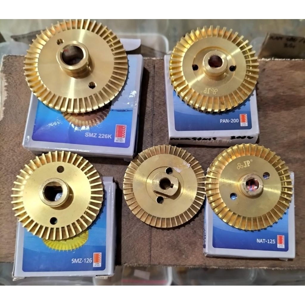 Impeller inpeller Impeler kipas kuningan pompa air sanyo