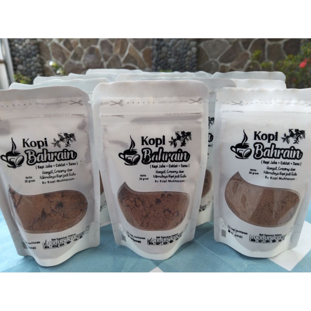 Kopi Bahrain ( Kopi jahe + coklat + susu ) 30gr