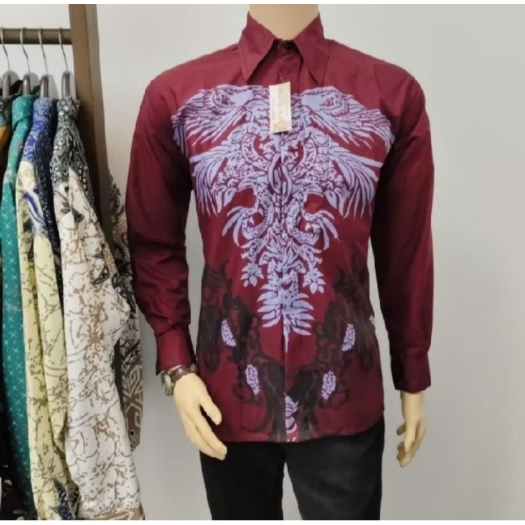Batik Pria Lengan Panjang Keren Kekinian