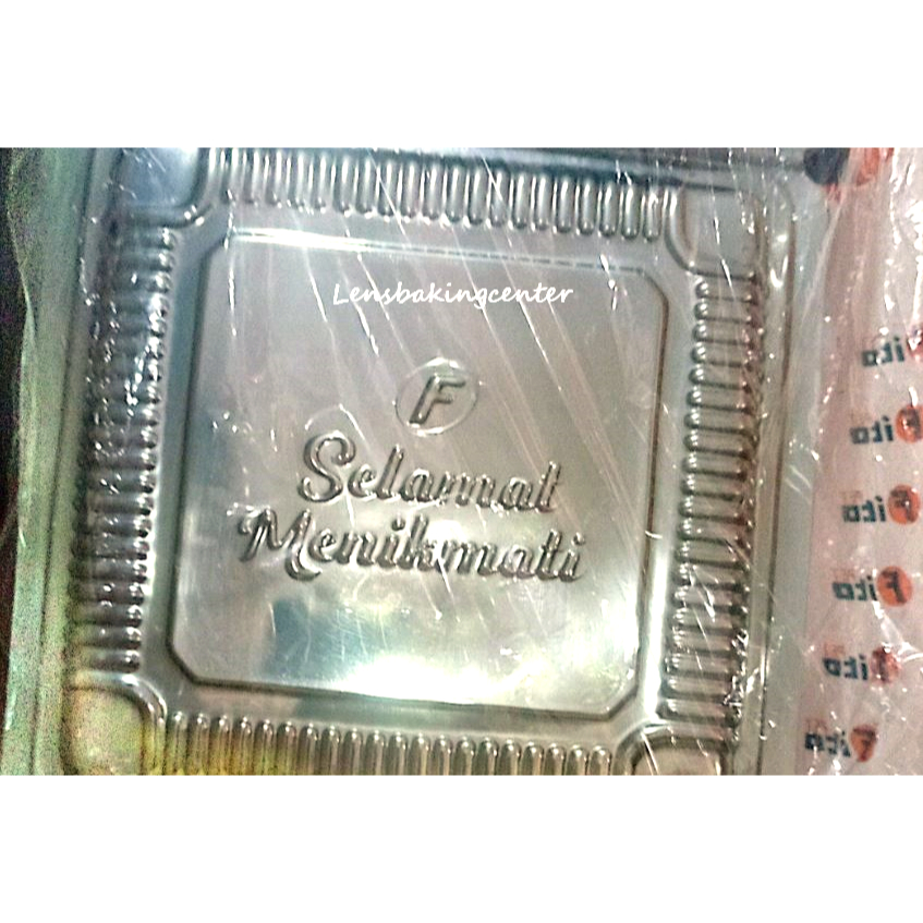 Mika Kotak  Plastik  Plastic  Fito Tebal Kokoh Persegi Kue Tart Cake Bolu  Blackforest  Hati  Love  