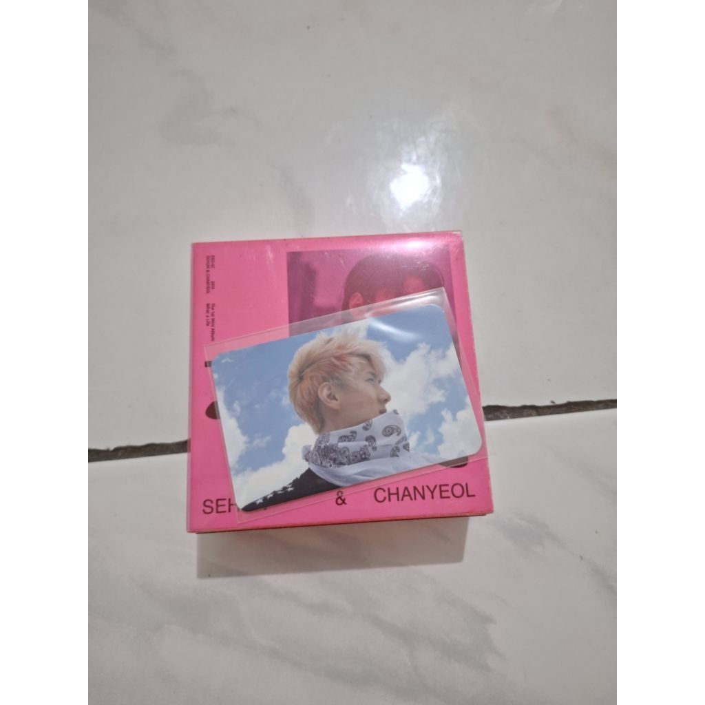 Photocard Sehun Kihno What a Life Pink - Sehun Awan