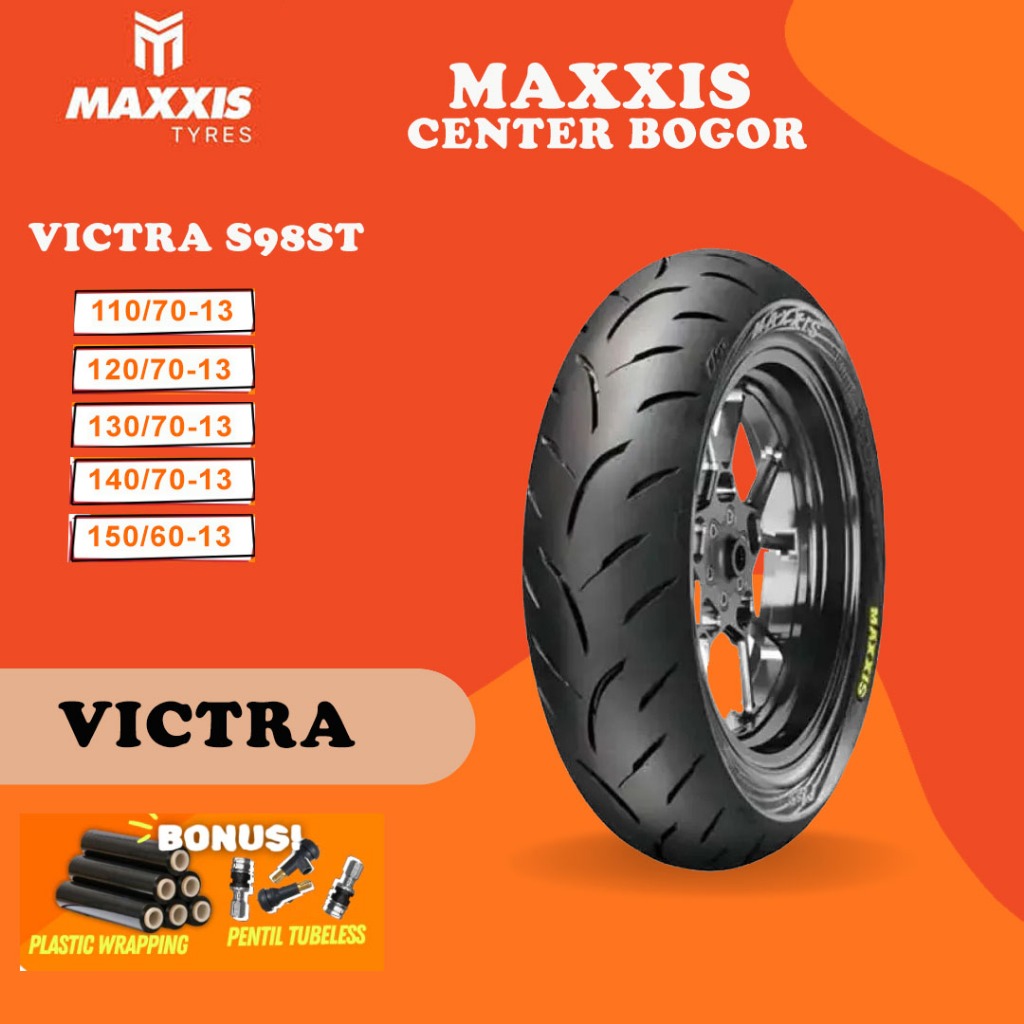 BAN MAXXIS VICTRA MOTOR NMAX TUBELESS / (110/70 - 120/70 - 130/70 - 140-70 - 150/60 ) RING 13 BAN MO