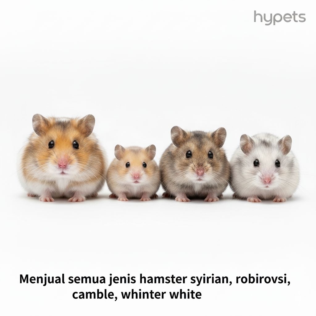 Hamster Lucu & Jinak Semua Jenis — Syrian, Roborovski, Campbell, Winter White | Hewan Peliharaan Hyp