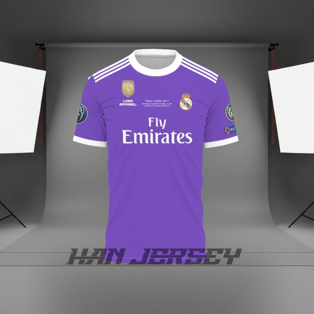 Jersey Madrid 2017 Retro Full Printing
