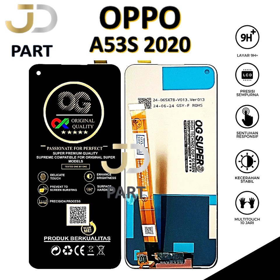LCD TOUCHSCREEN OPPO A53S 2020 ORIGINAL 100% FULLSET