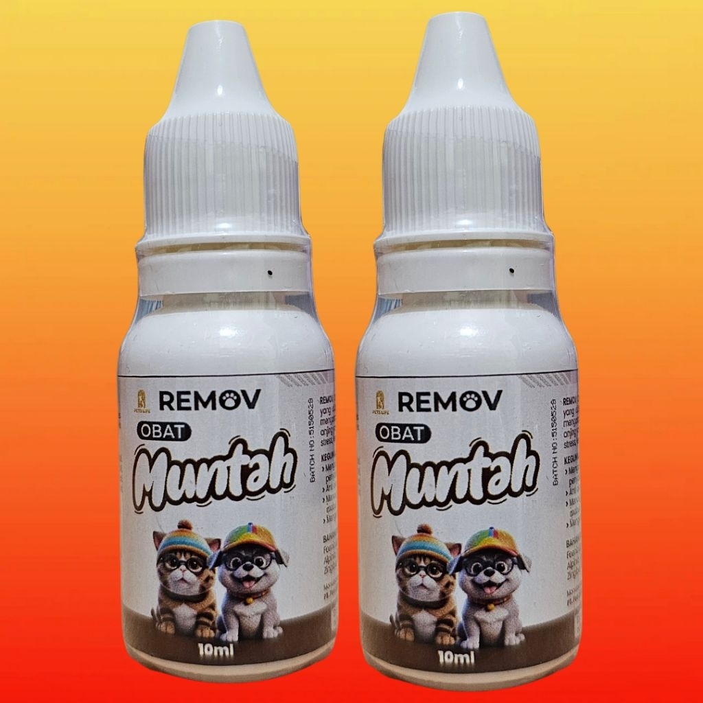REMOV OBAT MUNTAH 10ML REMOV OBAT ANTI MUNTAH KUCING 10ML REMOV OBAT ANTI MUNTAH ANJING 10ML
