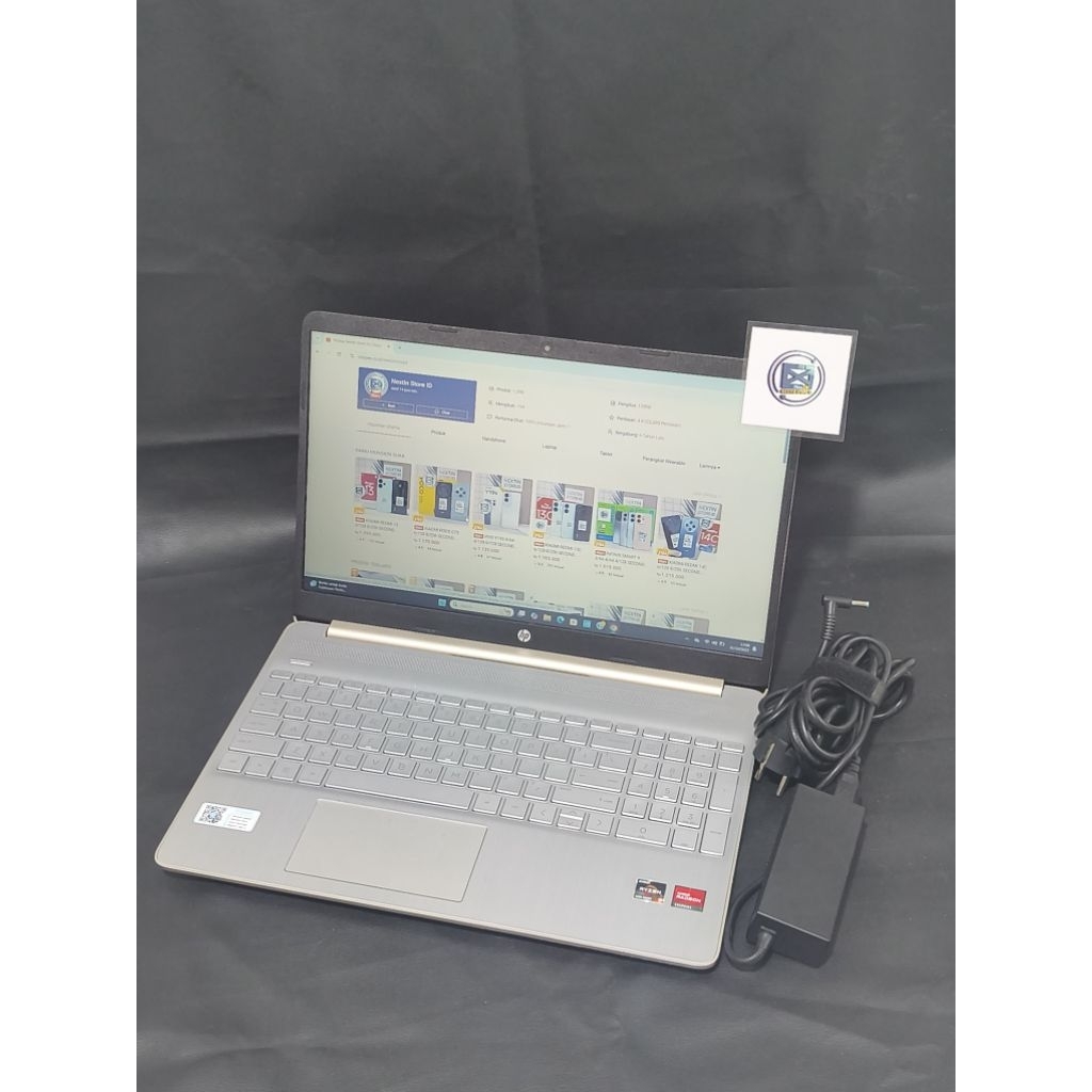 LAPTOP HP 15s-EQ2XXX AMD RYZEN 3 5300U 8GB SSD 512GB 15 INCH SECOND BERGARANSI