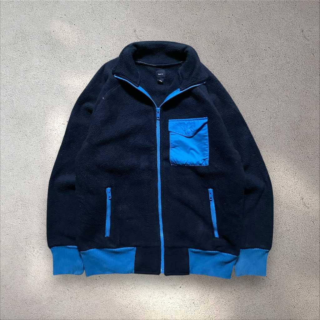 JF  22 - Jaket Fleece Sherpa GAP Outdoor Wear Full Zip - Size M/L