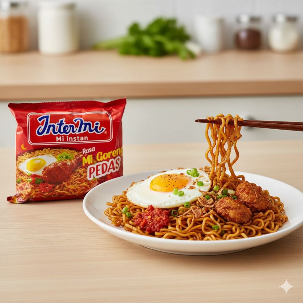 Intermi Mi Goreng Rasa Mi.Goreng Pedas - Sensasi Pedas Menggugah Selera 5 pcs