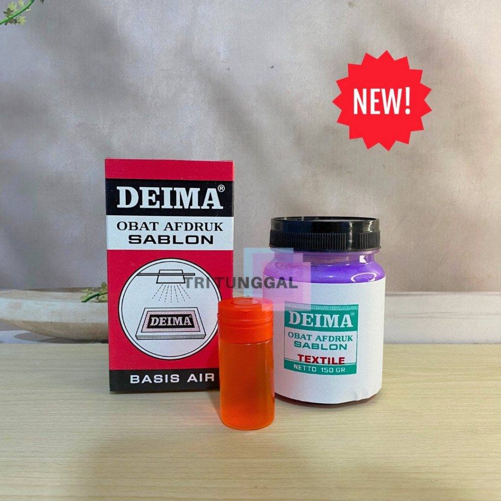 Deima Merah Obat Afdruk Plastik Kertas Sablon Cetak Kertas Plastik  Screen Kain Emulsi Larutan Pelar