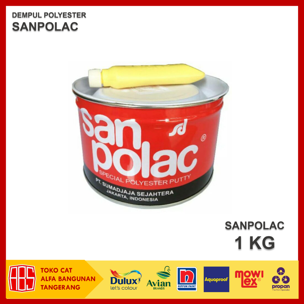 Dempul Sanpolac - Dempul Kayu Besi Body Motor / Mobil