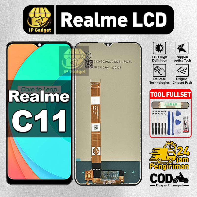 Original LCD REALME C11 fullset ori asli Layar hp touchscreen Sentuh Versi Tinggi COD