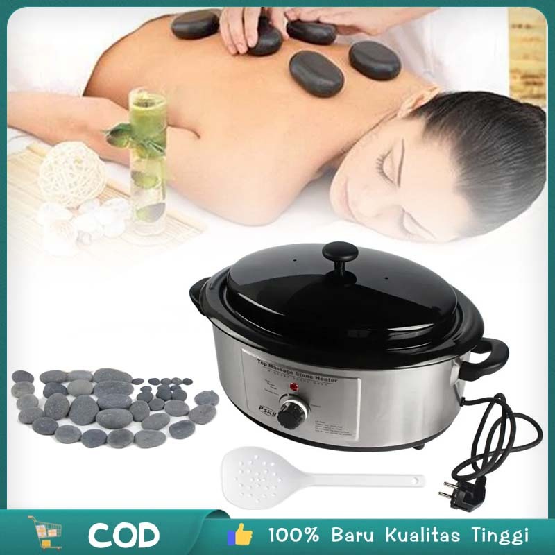 6 Liter Hot Stone Heater Alat Terapi Batu 220v Batu Hot Stone Untuk Spa Batu Panas Pijat