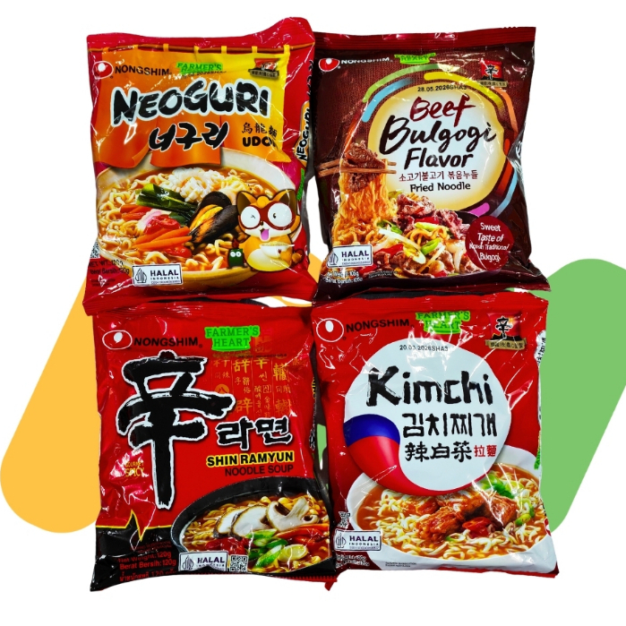 MIE NONGSHIM / NONGSHIM KIMCHI / NONGSHIM RAMYUN / NONGSHIM BEEF BULGOGI / NONGSHIM NEOGURI