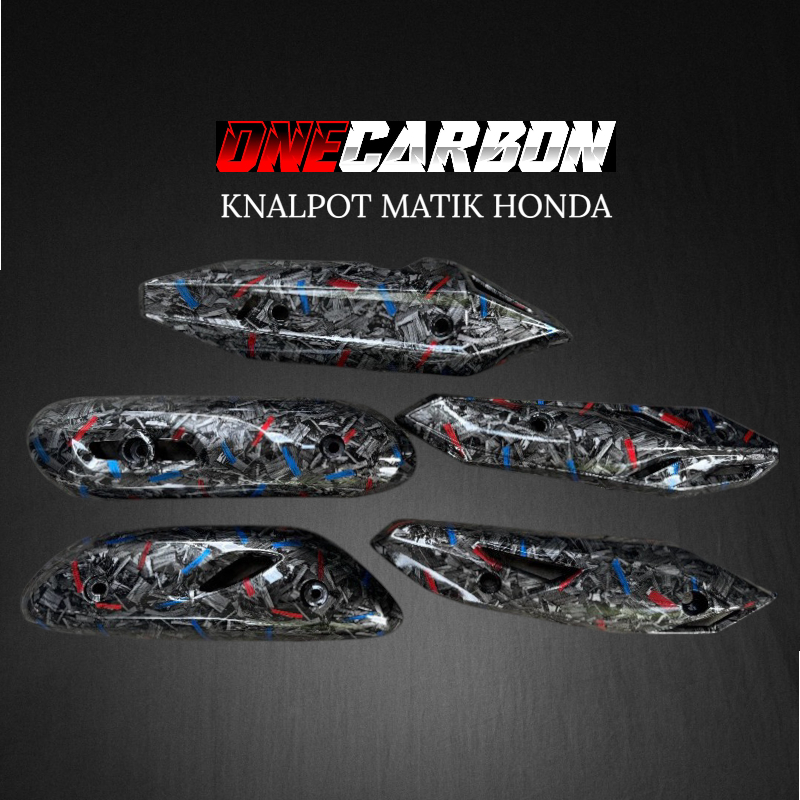 TUTUP KNALPOT MATIK HONDA CARBON FORGED BEAT SCOOPY VARIO CARBON FORGED Tutup knalpot beat carbon fo