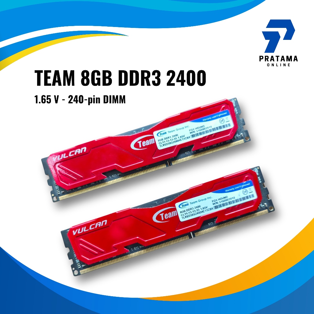 RAM Team DDR3 8 GB 2400 MHz