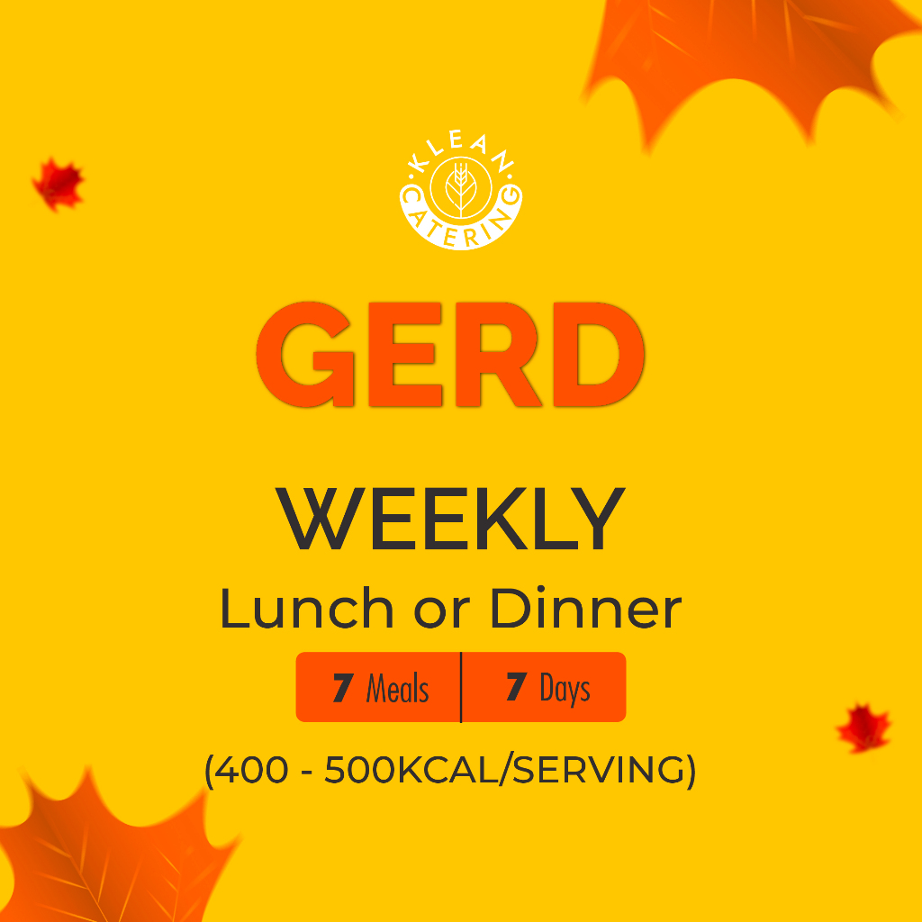 Klean Gerd Diet Catering Sehat - Weekly (7 Meals/7 Days)