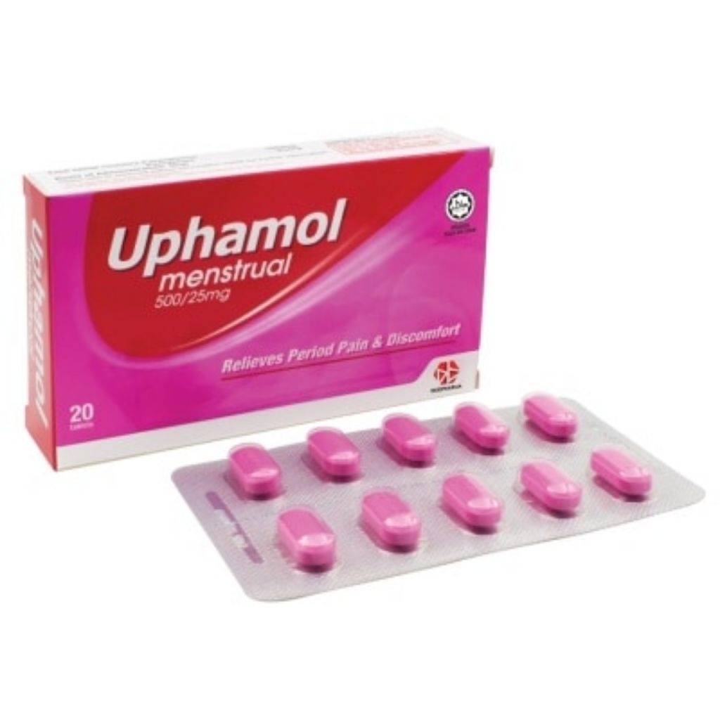 UPHAMOL MENSTRUAL 500/25MG / OBAT PEREDA NYERI HAID