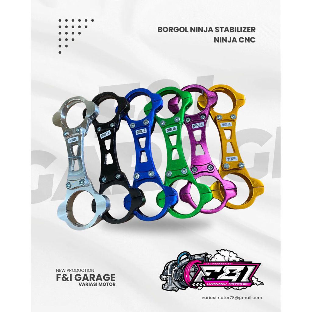 Borgol Skok Shock Stabilize Ninja Shock Depan PNP Ninja Aluminium