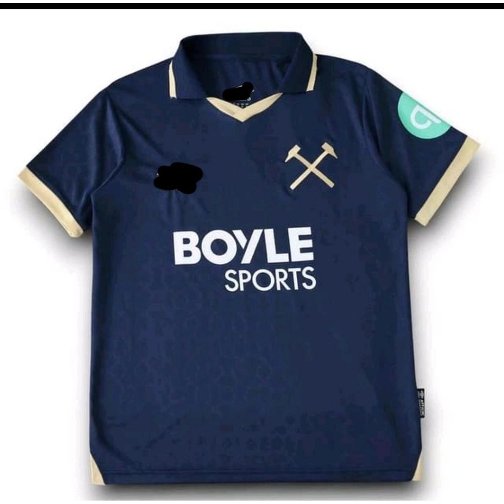 Jersey Kaos Baju Sepak Bola Dewasa Westham West Ham Utd United Home Away 3rd Third Biru Navy Dongker