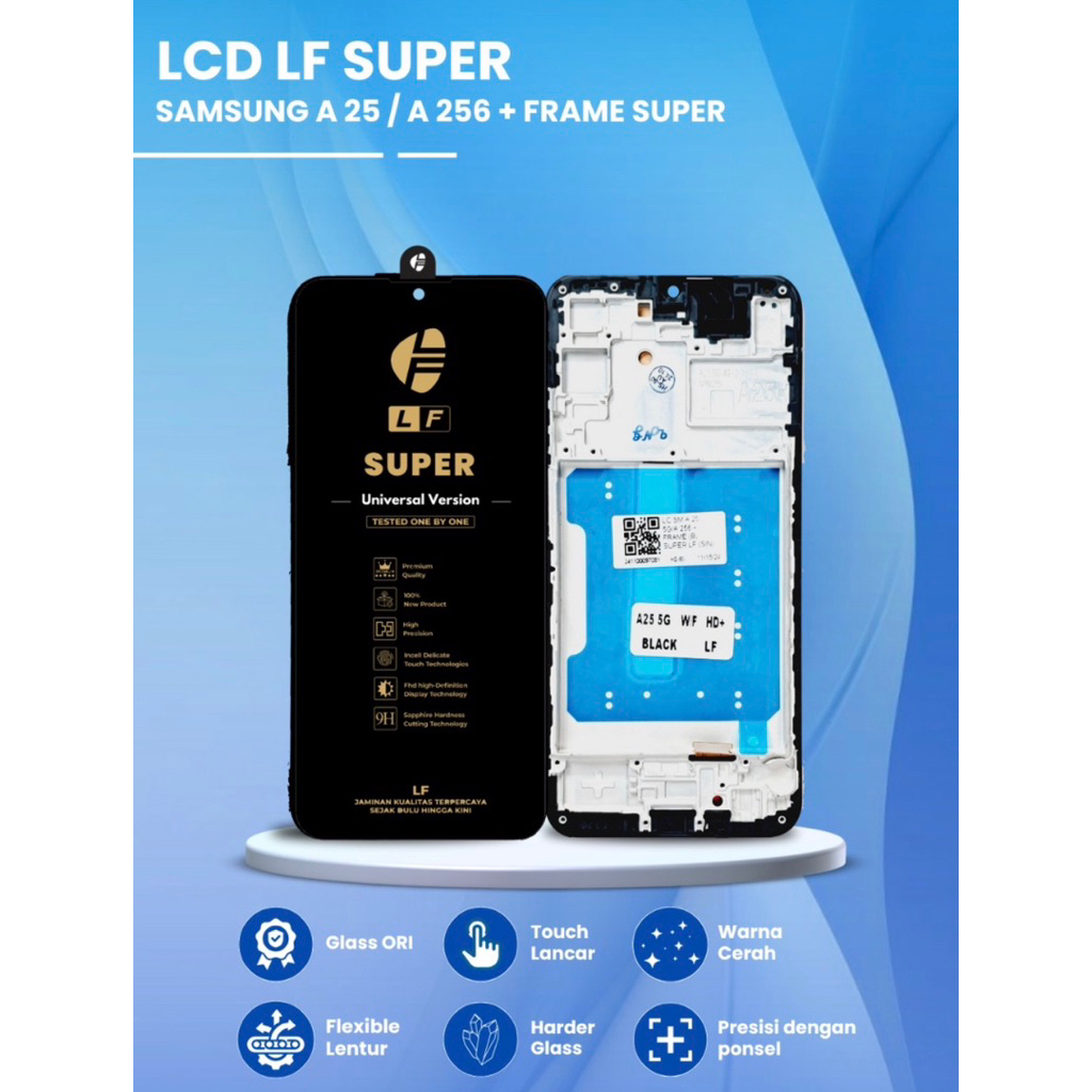 LCD SAM A25 + FRAME| LCD HANDPHONE | LCD SAMSUNG