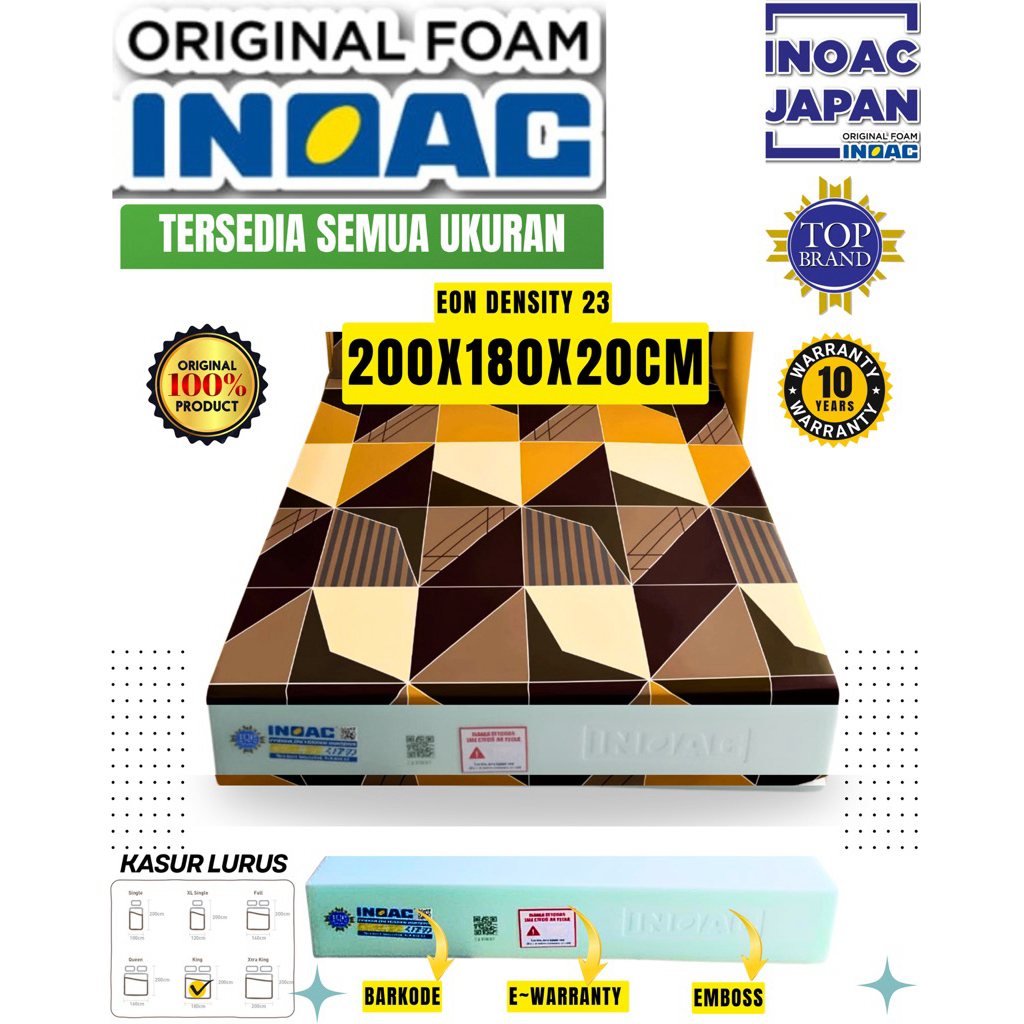 Inoac Kasur Busa 180x200x20 Original EON LG D23