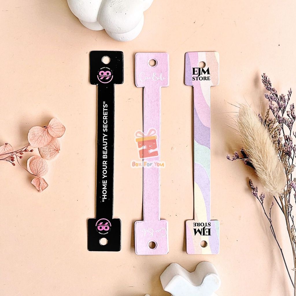 Custom Label Gantung Untuk Karet Rambut/Jepit Rambut dan Aksesoris 5000 pcs