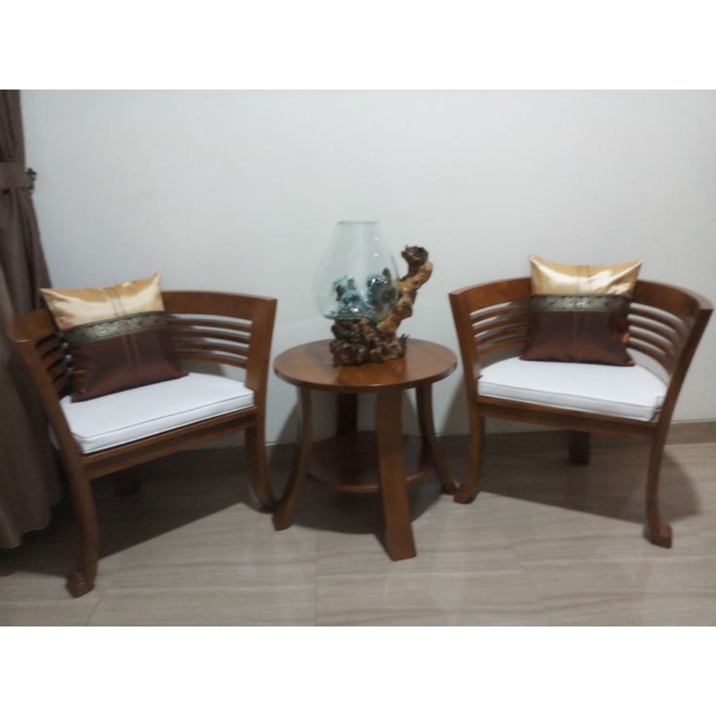 kursi teras jati rumah/kursi teras jati minimalis 1set /kursi teras jati set 2, kursi 1,meja/kursi t