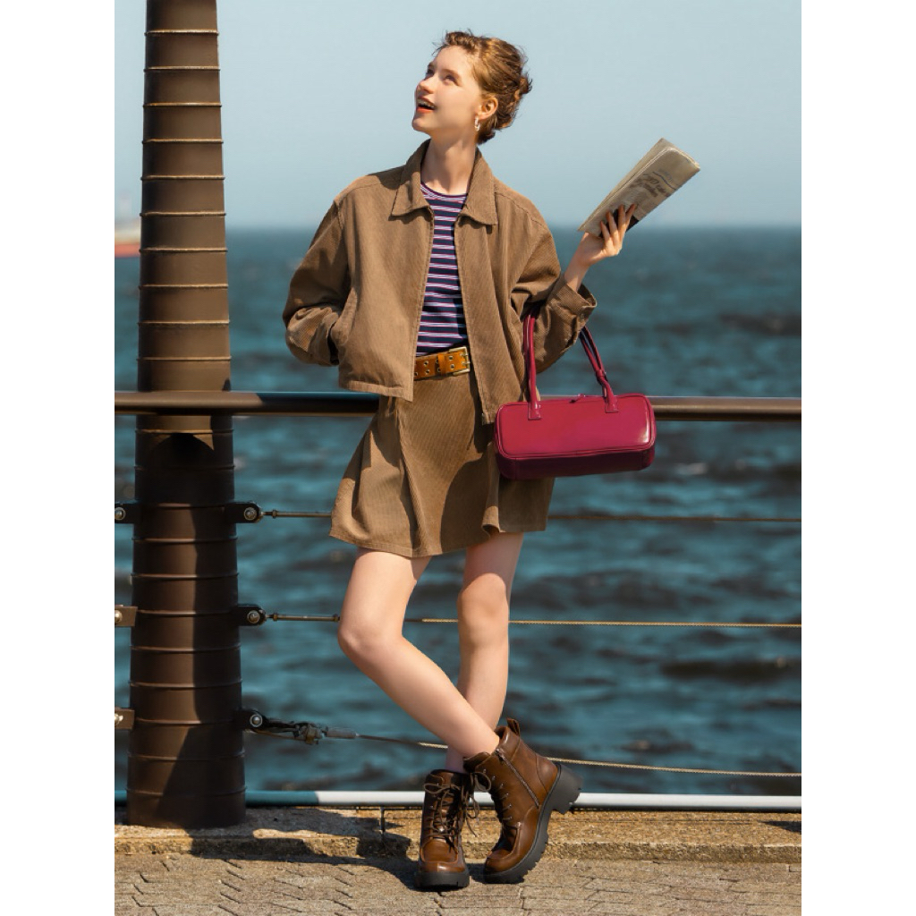 GU Corduroy Zip Shirt Jacket (PO Jepang)