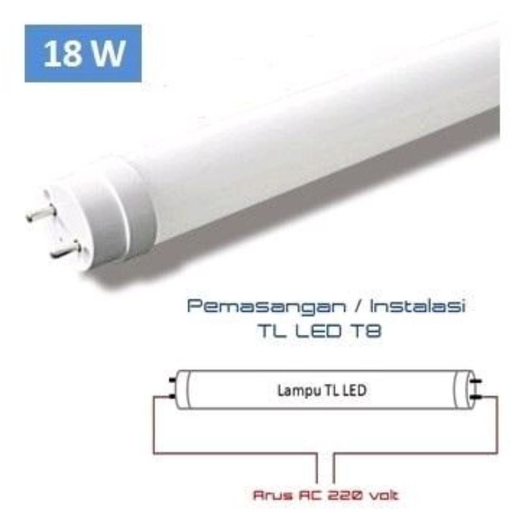 Lampu TL LED Tube T8 120CM 18 Watt