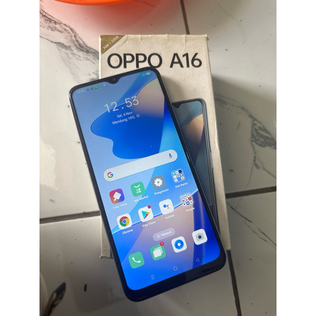 hp second oppo a16