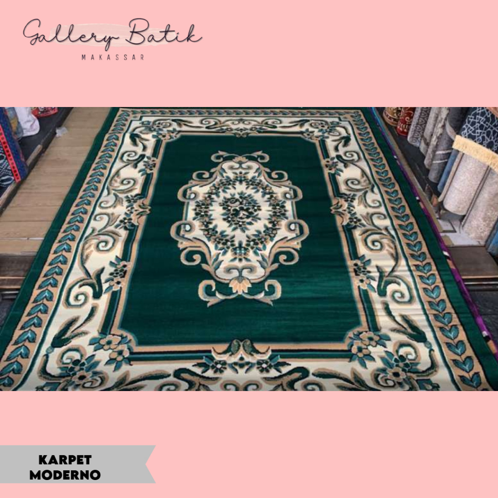 MODERNO 300x400 Karpet Permadani Moderno seri Minimalis dukuran Paling Jumbo 3x4 meter TERMURAH MAKA