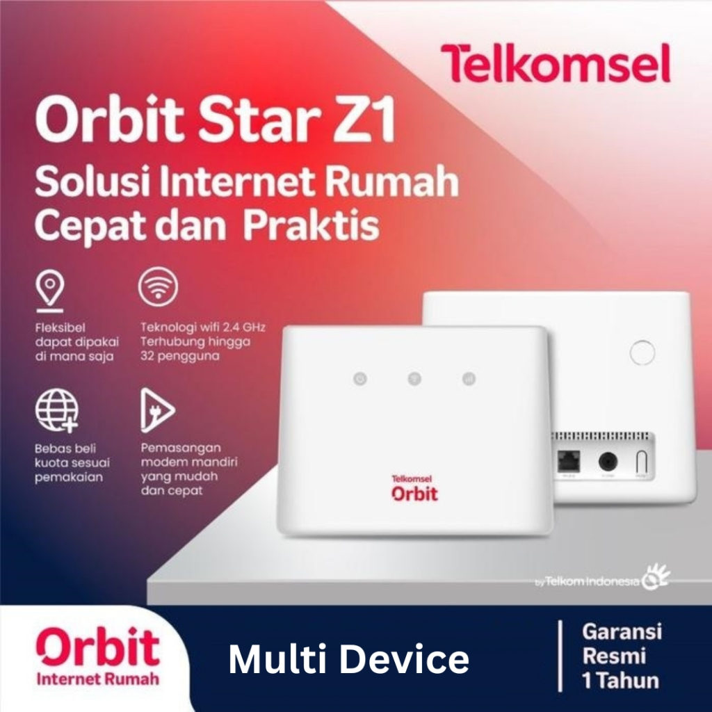 Telkomsel Orbit Star Z1 Modem WiFi 4G Non Kuota