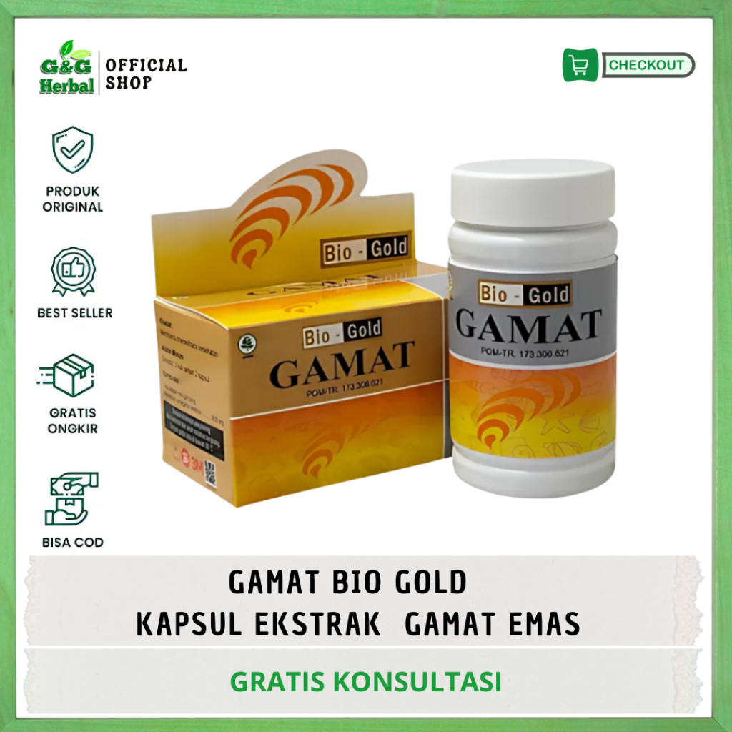 Gold Gamat Plus Ekstrak Gamat Emas 75 Kapsul | Kapsul BIO-GOLD Golden Gamat Emas