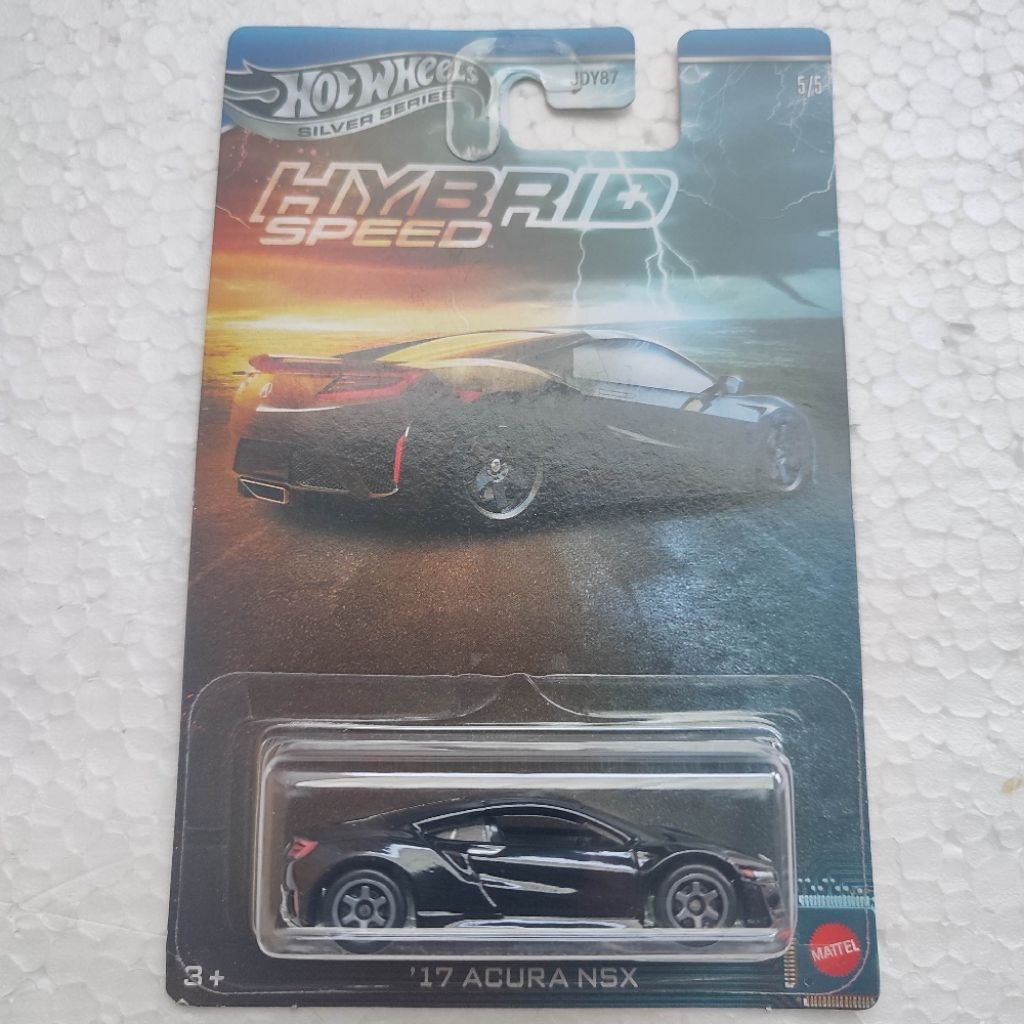 HotWheels Acura NSX Hitam Hybrid Speed / Hot Wheels Silver Series Mobil Mainan / Koleksi / Hobi / Ha
