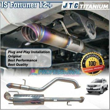 Exhaust Muffler Knalpot JTC titanium Toyota Fortuner 12+ VNT