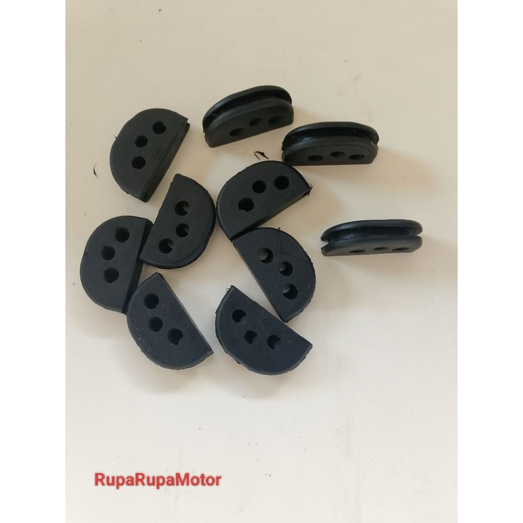Karet pelindung kabel spul motor 3lubang/karet kabel spul/Karet jepit spul motor