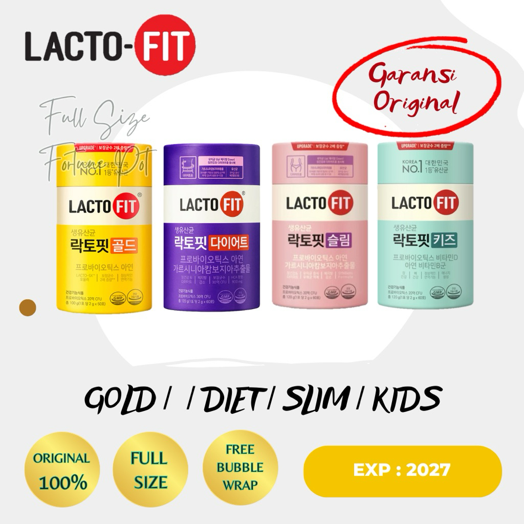 [Ready] Lacto-FIT Probiotic Lactofit Gold NEW UPGRADE / Lactofit Diet/ Lactofit Slim/ Lactofit Kids