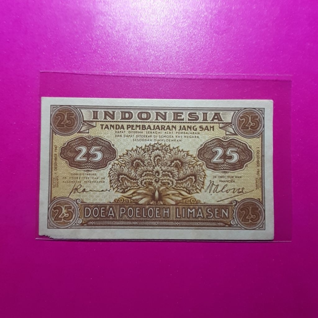 uang kuno 25 sen federal 1947