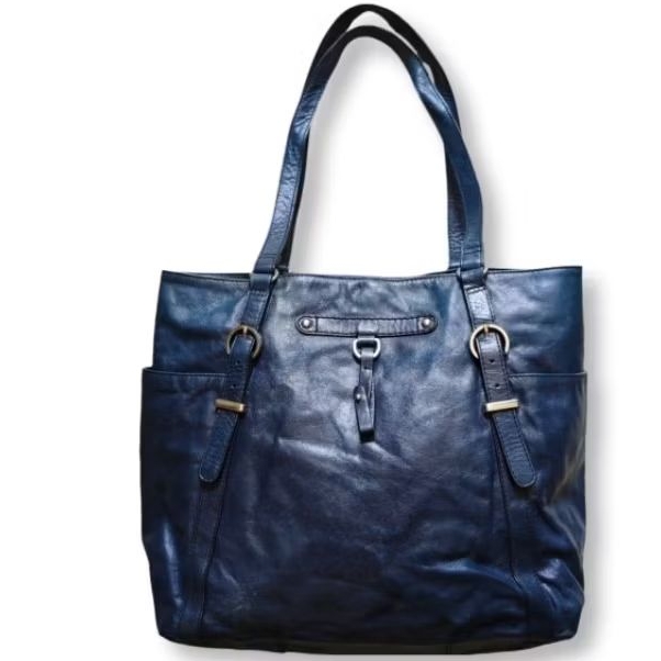 Preloved Leather Tote Bag M&S Tas tote kulit asli