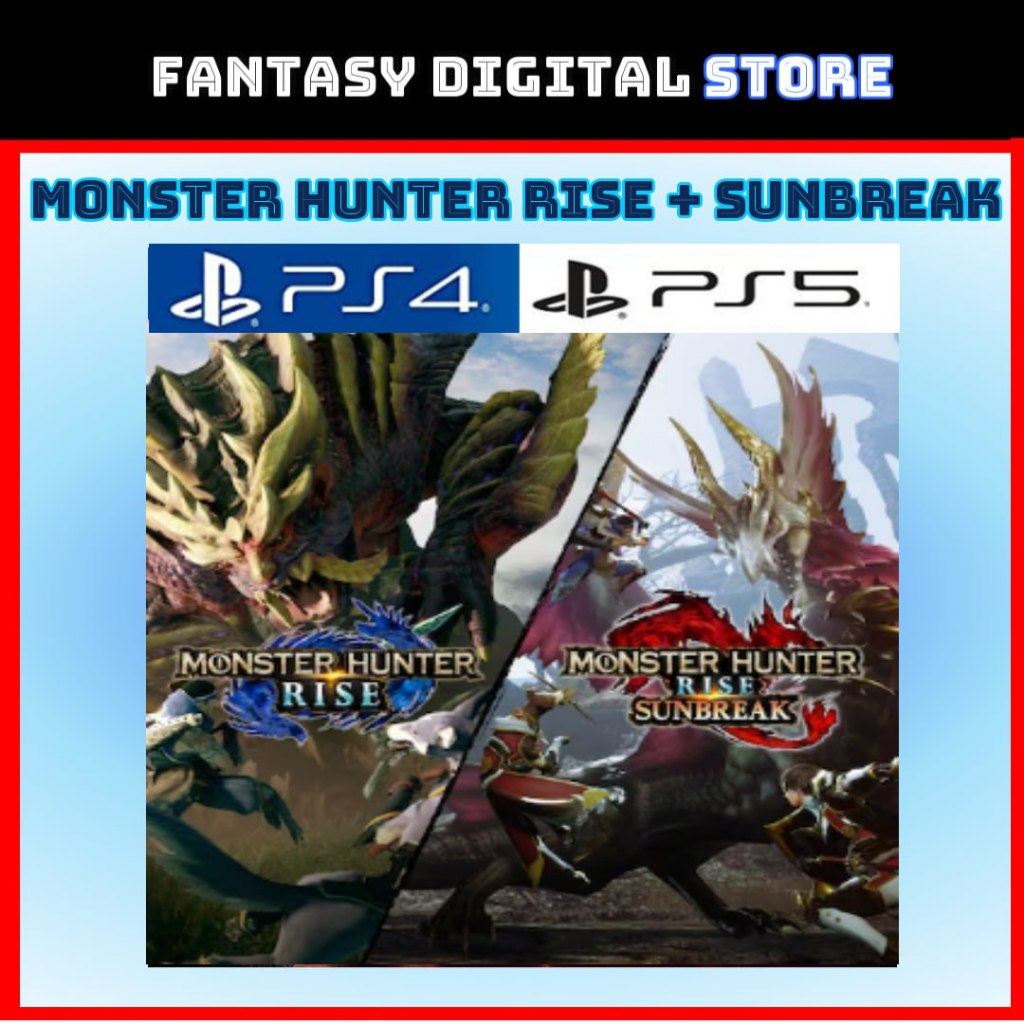 Monster Hunter Rise + Sunbreak Deluxe ps4 ps5 Digital