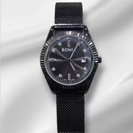 Bonia BNB10479 black jam tangan cewek original