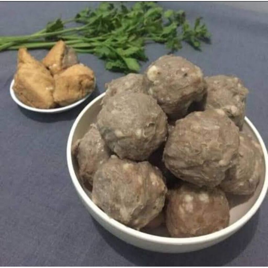 Bakso Urat JUMBO DAN BESAR DAN ISI DAGING CINCANG Tulang Rawan Sapi 10/20 & 50 Biji Asli - Produk un