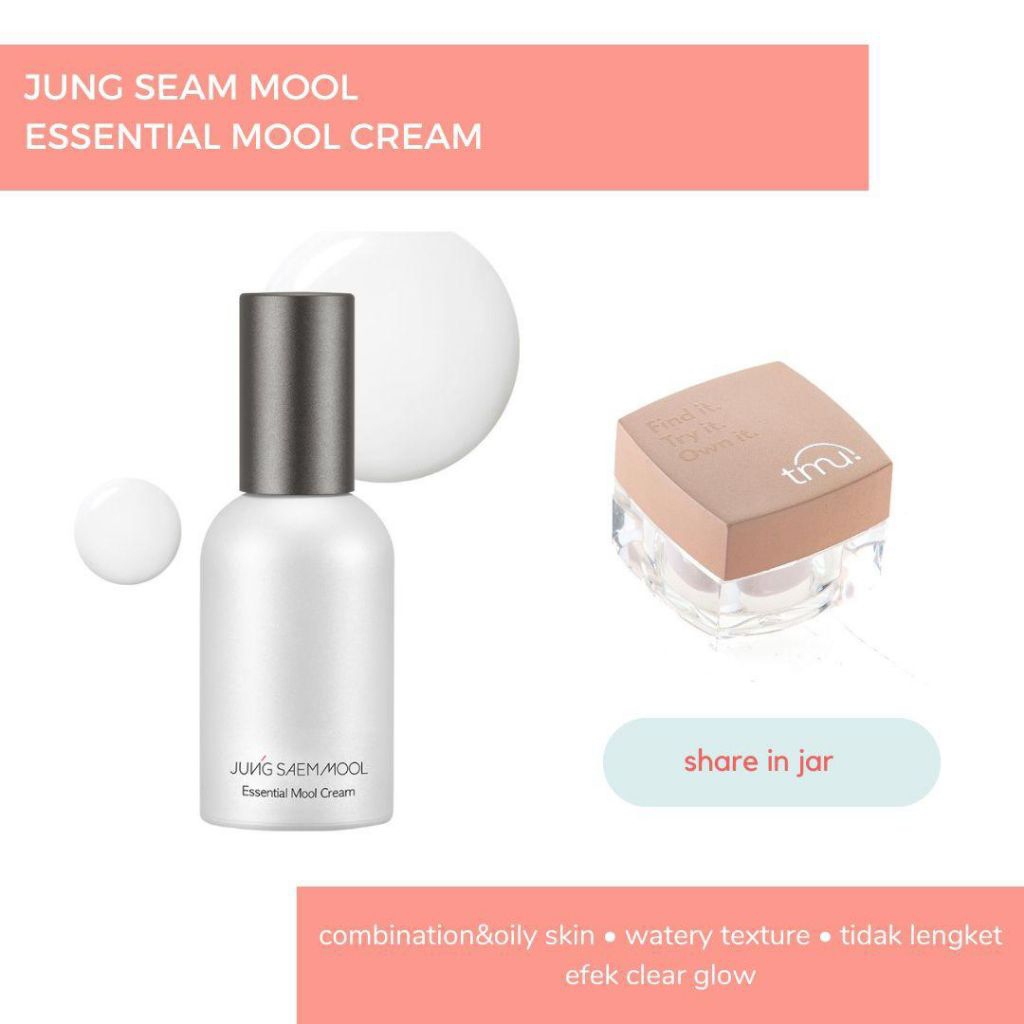 [ORIGINAL SHARE IN JAR] Jung Saem Mool Essential Mool Cream - Light
