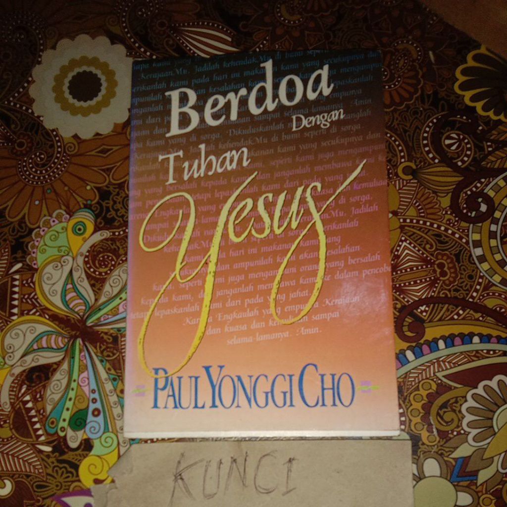 BUKU BERDOA DENGAN TUHAN YESUS