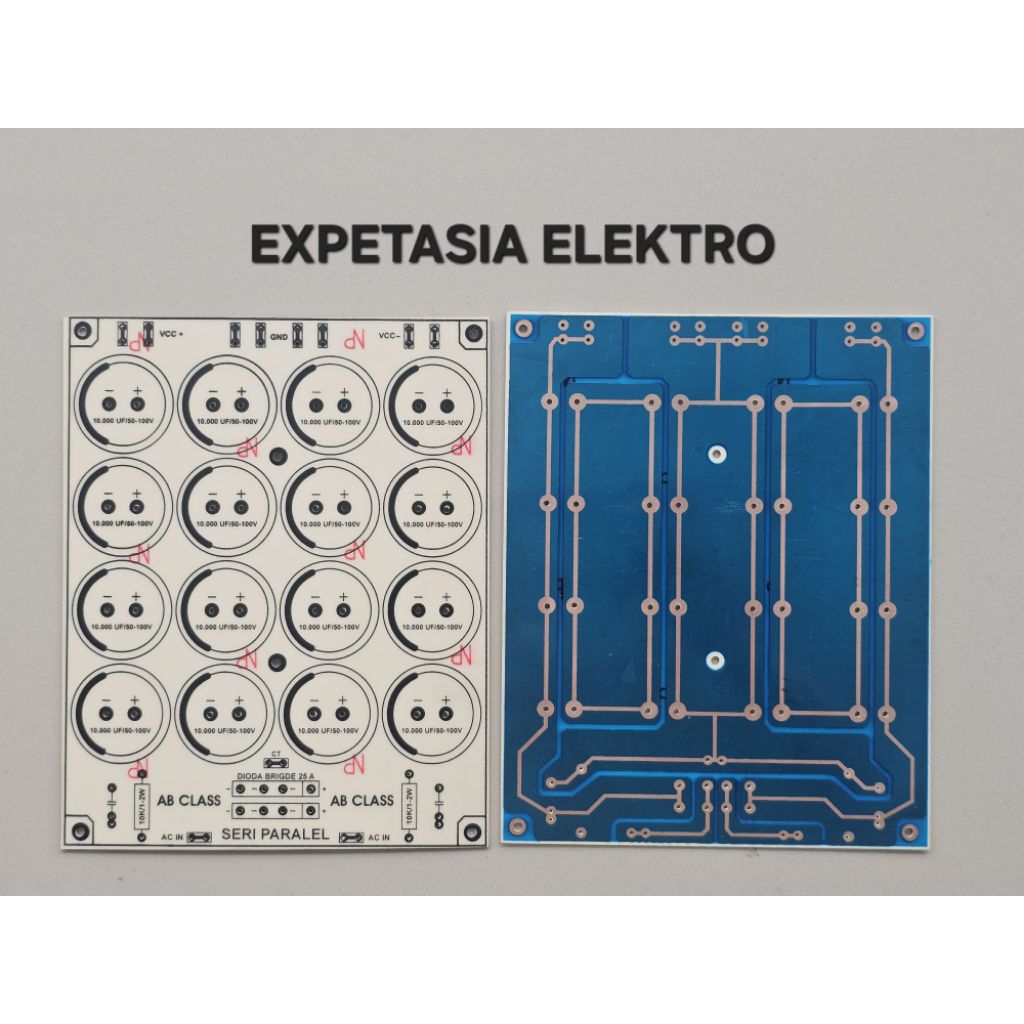 PCB 16 ELCO CLASS AB SERI PARAREL 10000uf/100v FIBER